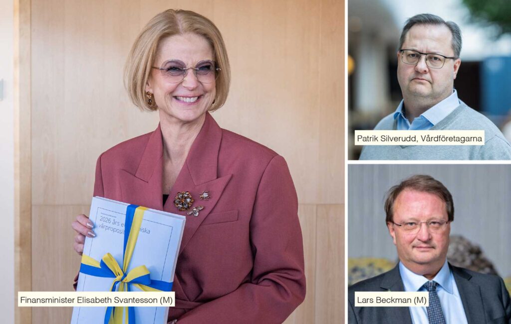 Elisabeth Svantesson, Patrik Silverudd och Lars Beckman.