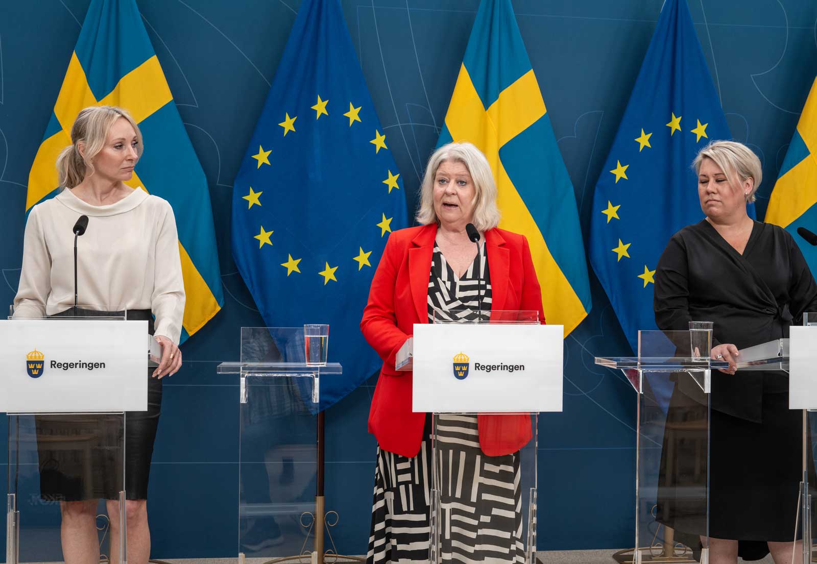 Jessica Stegrud (SD), Camilla Waltersson Grönvall (M), Camilla Brodin (KD)