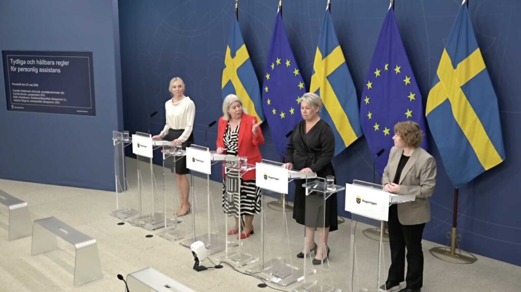 Jessica Stegrud (SD), Camilla Waltersson Grönvall (M), Camilla Brodin (KD) och Malin Danielsson (L).