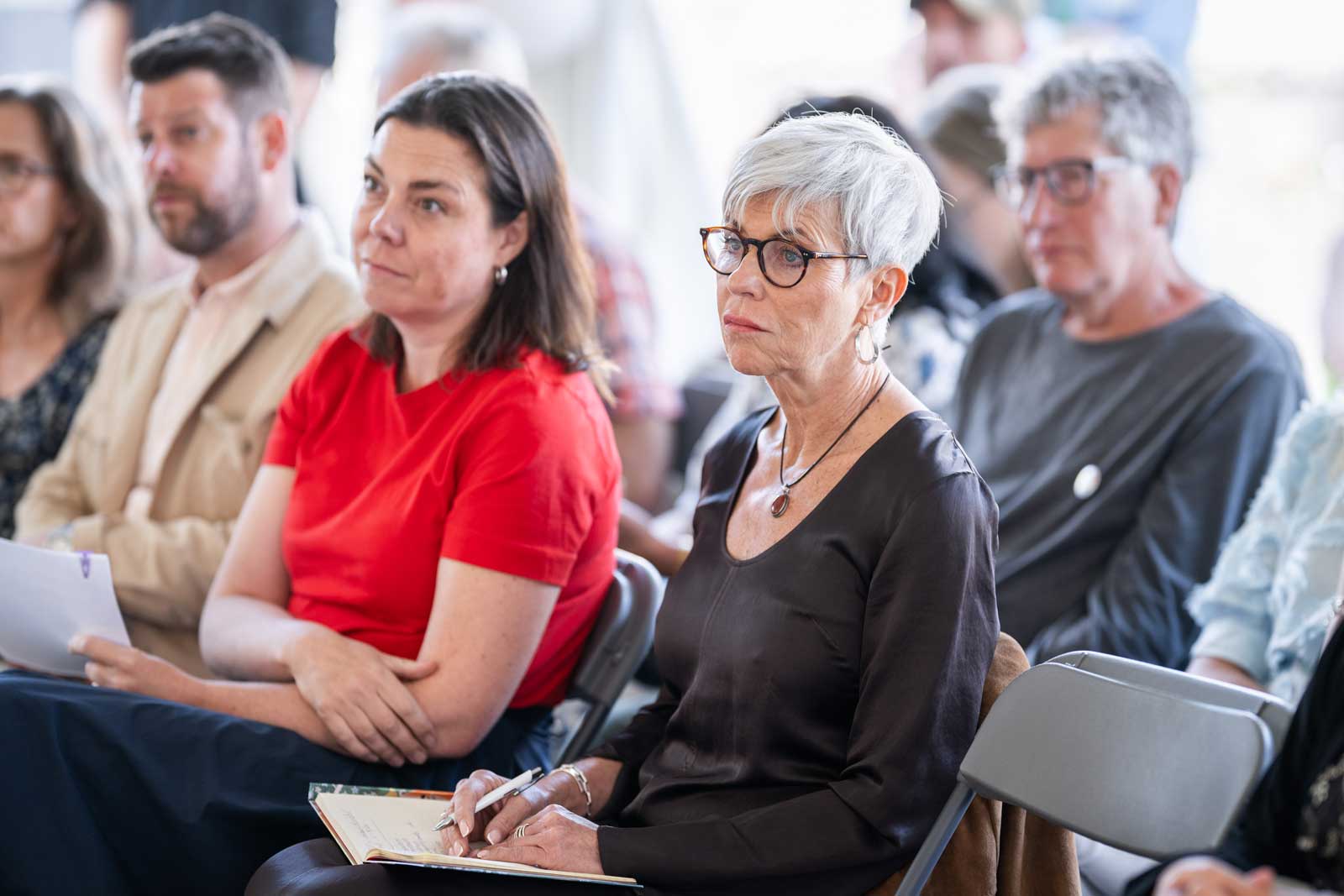 Jonas Jegers, Almega, Josefine Boman, Kommunal, och Åsa Furén Thulin, SKR. Foto: Linnea Bengtsson.