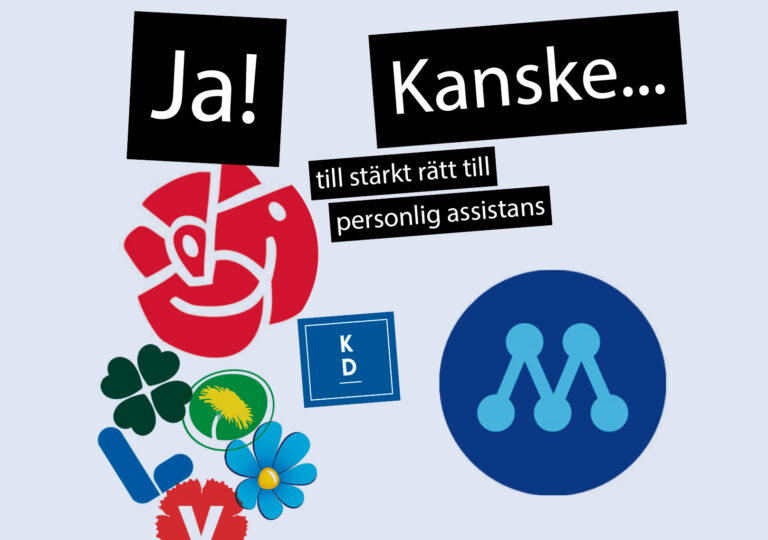 Personlig assistans delar S och M inför valet