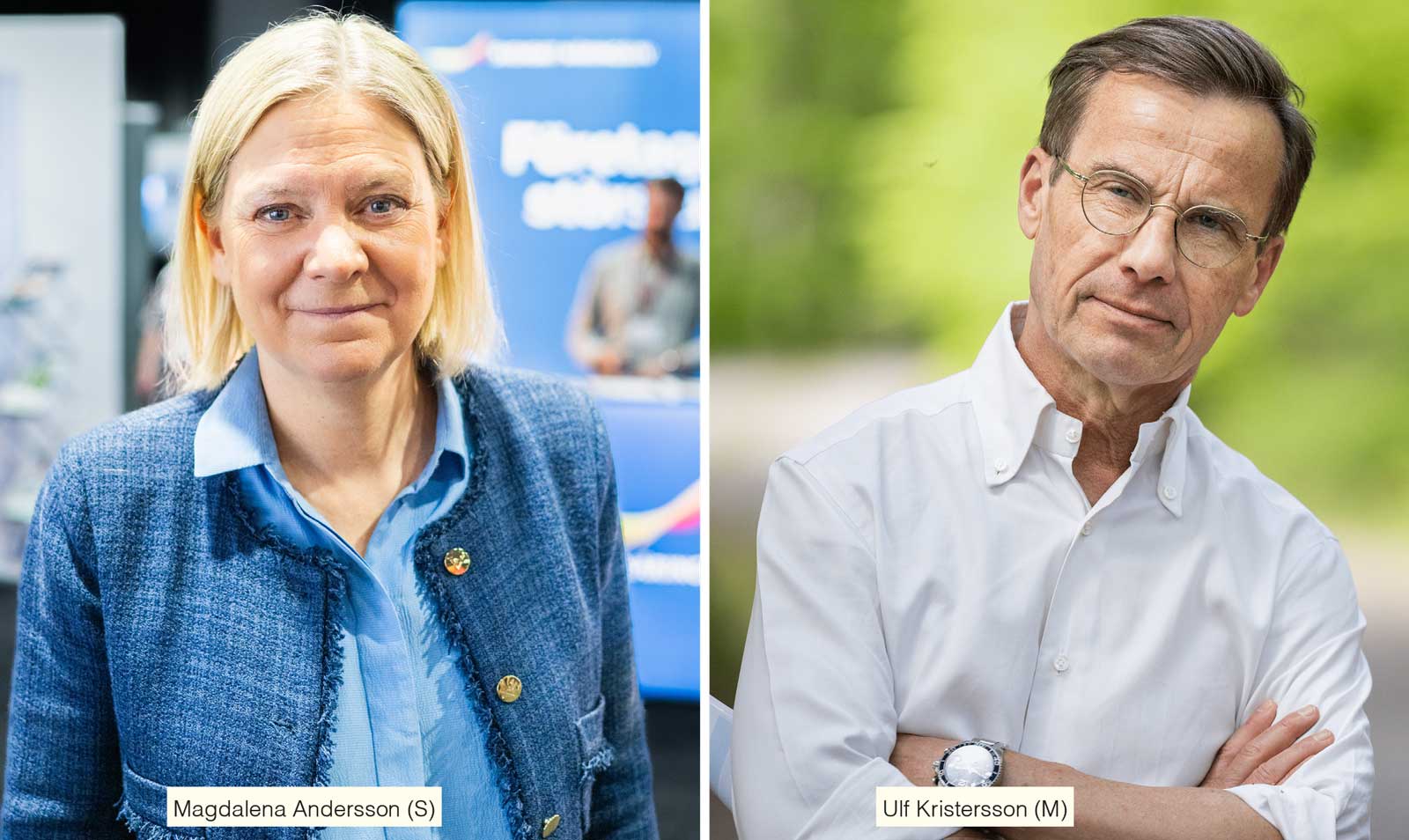 Magdalena Andersson och Ulf Kristersson.