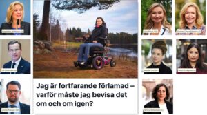 Partiledarna och Malin Lénström