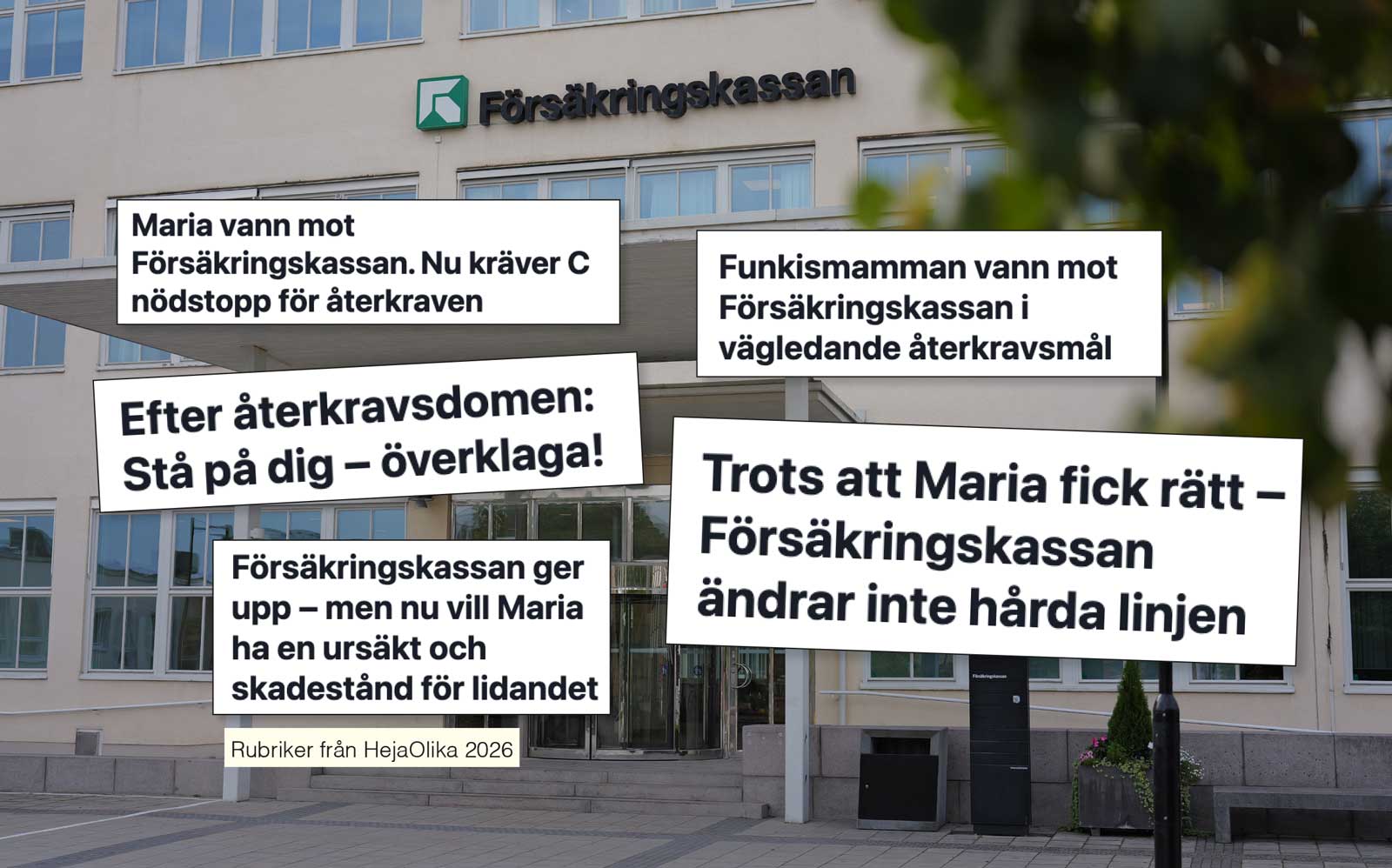 Rubriker om återkrav.